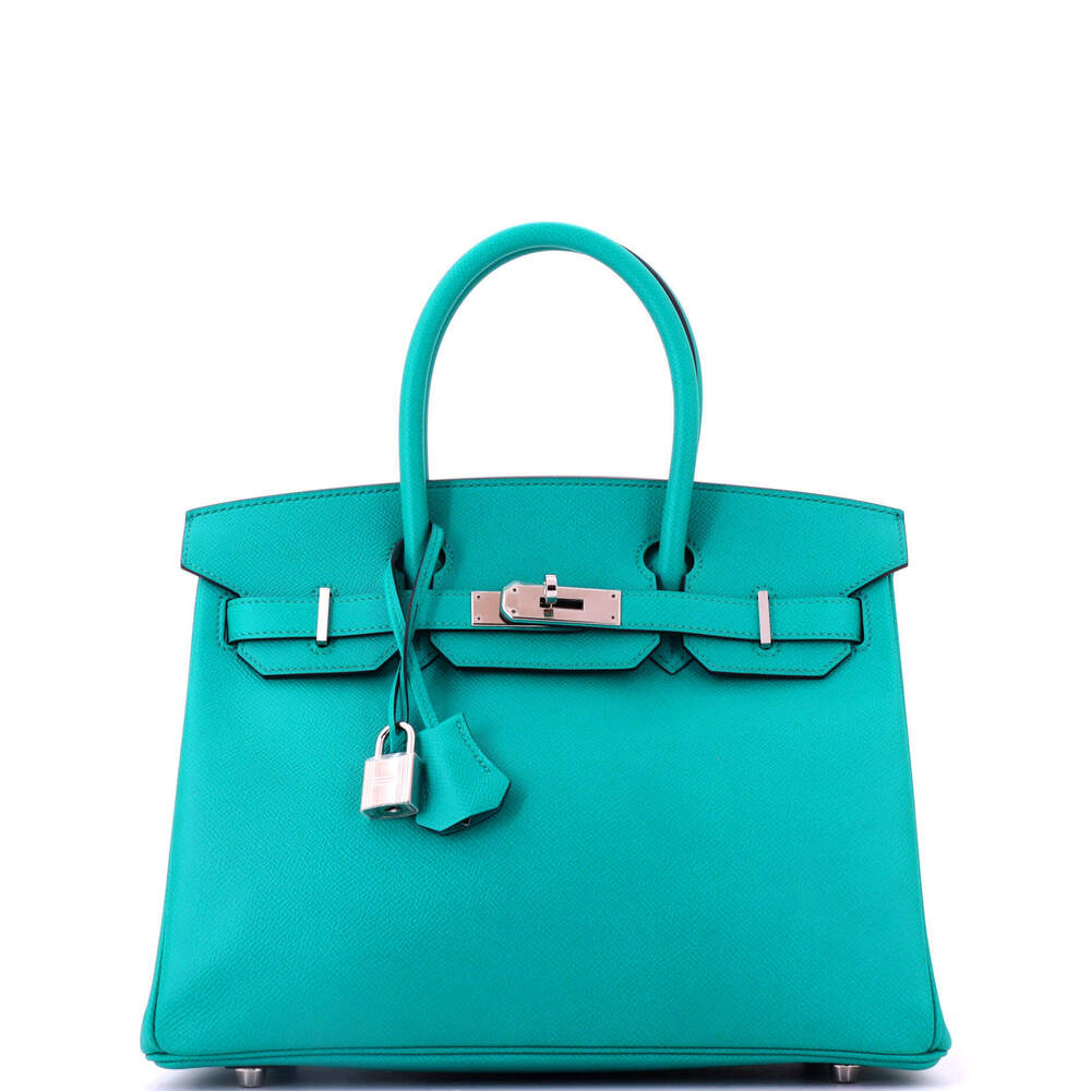 Hermes Birkin 30 Blue Epsom with Palladium Hardware
